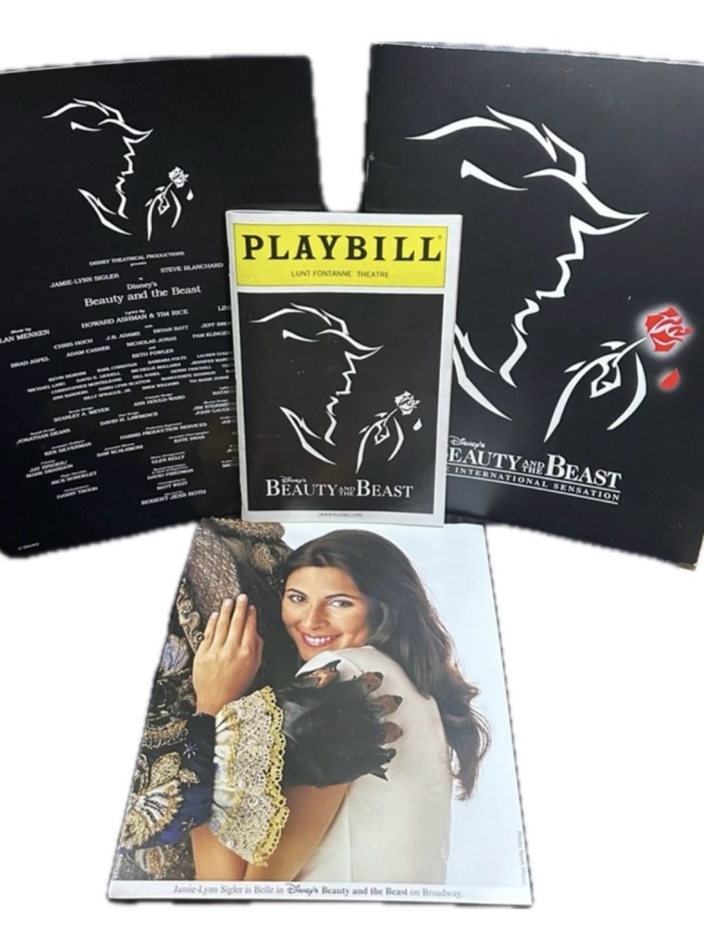 2002 Beauty and the Beast Broadway Souvenir Set - Jamie-Lynn Sigler Era